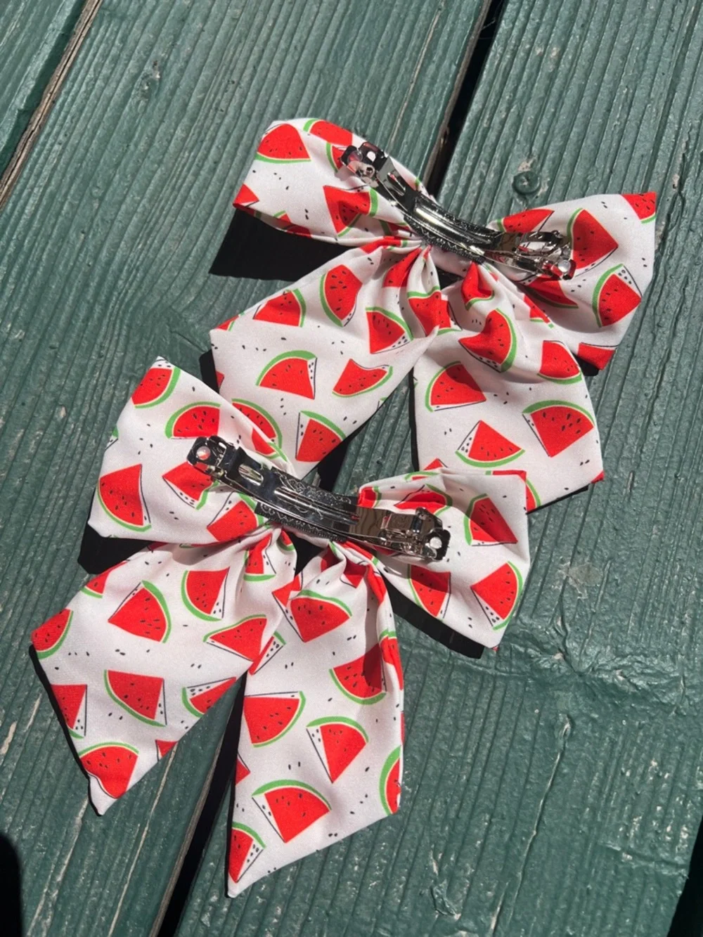 🍉Watermelon Bow Barrett clip🍉